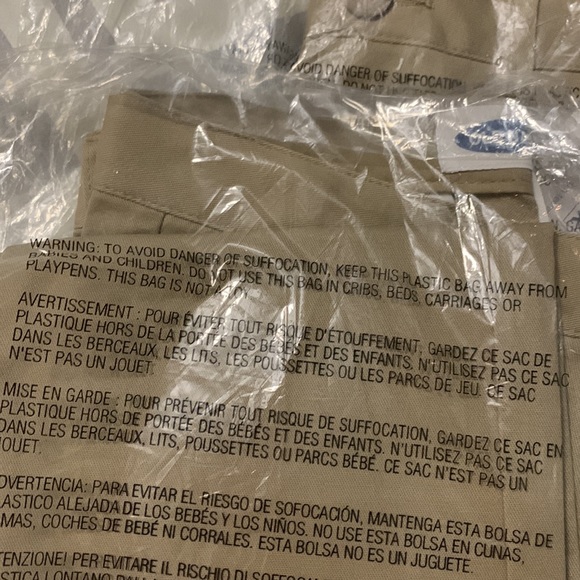 Set of 2 NWT Boys Khaki Pants Size 7 Uniform reinforced knee - Picture 6 of 6